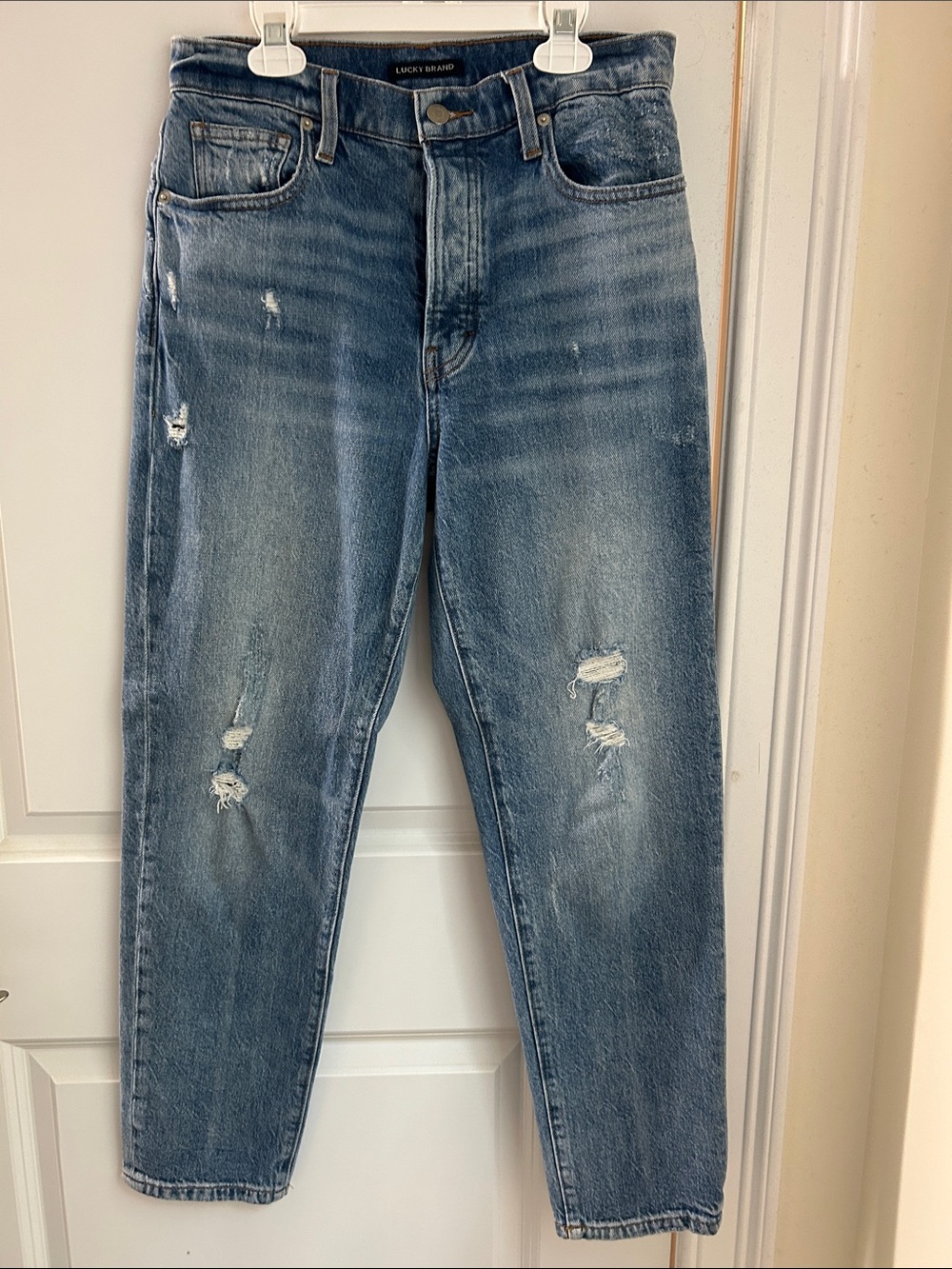 Lucky Brand Drew High Rise Mom Jean Ankle Light Wash 6/28Ankle